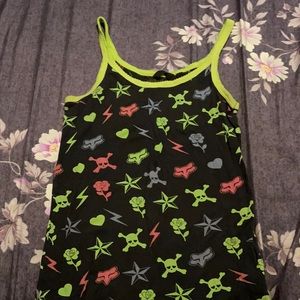 Fox racing tank with skulls XL